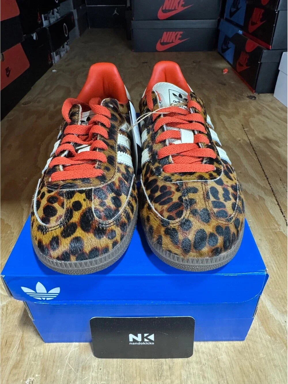 adidas Samba OG 'Cheetah Pack - Preloved Red' JI2734 BRAND NEW WOMENS SZ 6.5